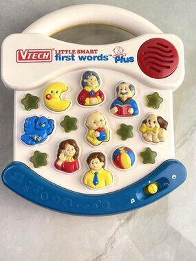 Vintage Vtech Little Smart First Words Plus Tested & Works Lights Songs & Words
